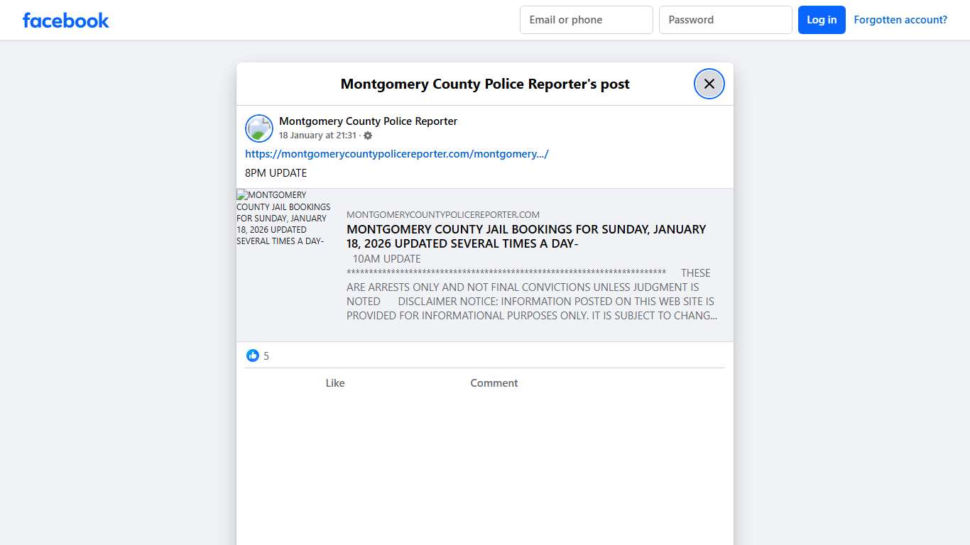 https://montgomerycount... - Montgomery County Police Reporter Facebook